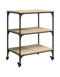 Carrello da Cucina Rovere Sonoma 60 x 41 x 76 cm 2