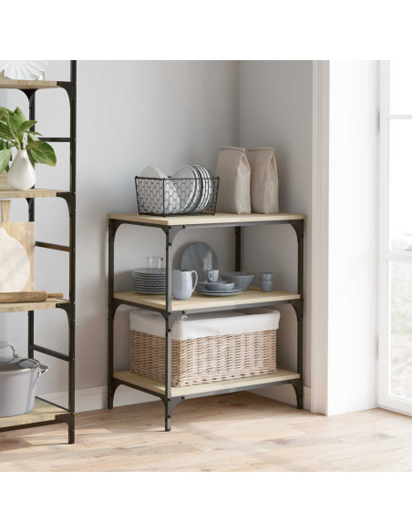 Carrello da Cucina Rovere Sonoma 60 x 41 x 76 cm