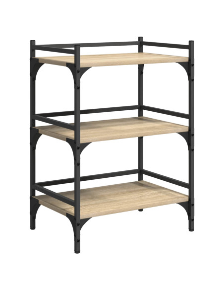 Carrello da Cucina Rovere Sonoma 50 x 35 x 75,5 cm