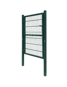 Cancello per Recinzione in Acciaio 100x200 cm Verde 2