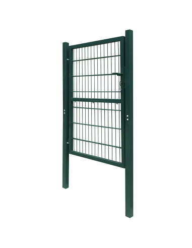 Cancello per Recinzione in Acciaio 100x200 cm Verde
