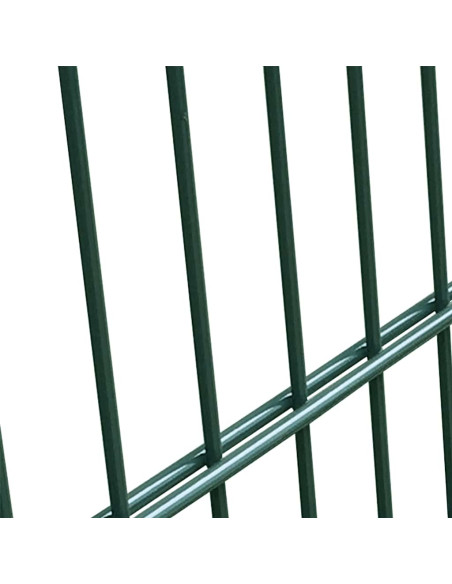 Cancello per Recinzione in Acciaio 100x200 cm Verde