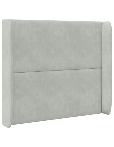 Orecchia della Testata Grigio chiaro 80 x 16 x 4 cm Velluto