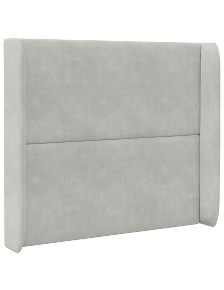 Orecchia della Testata Grigio chiaro 80 x 16 x 4 cm Velluto