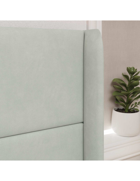 Orecchia della Testata Grigio chiaro 80 x 16 x 4 cm Velluto