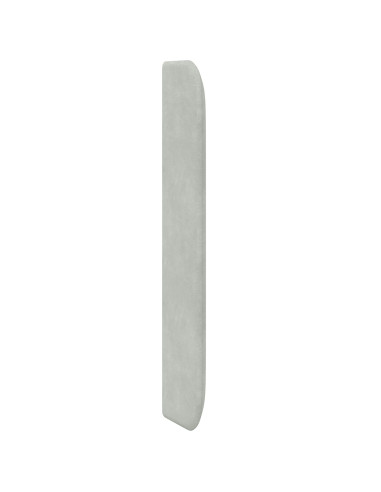 Orecchia della Testata Grigio chiaro 80 x 16 x 4 cm Velluto