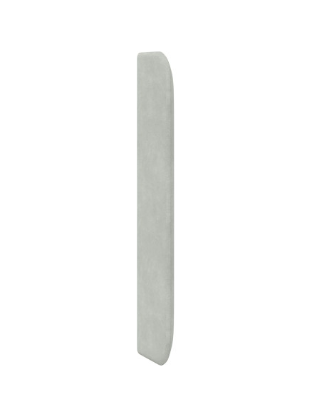 Orecchia della Testata Grigio chiaro 80 x 16 x 4 cm Velluto