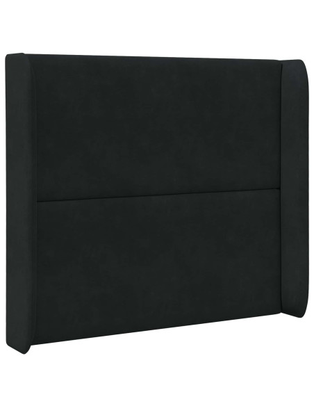 Orecchia della Testata Nero 80 x 16 x 4 cm Velluto
