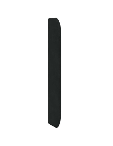 Orecchia della Testata Nero 80 x 16 x 4 cm Velluto