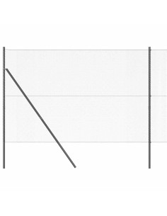 Palo della recinzione Grigio 10 x 1,5 m (rete da 13 mm) 2