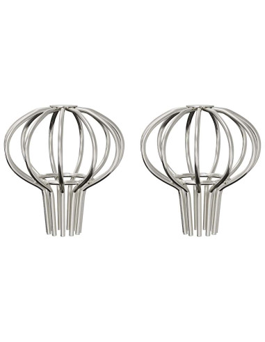 Protezione Foglie per Grondaia 2 pcs Argento 50 mm