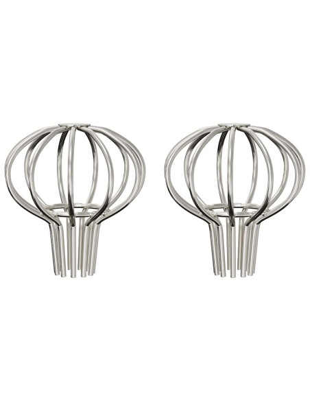 Protezione Foglie per Grondaia 2 pcs Argento 50 mm