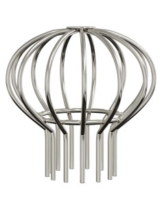 Protezione Foglie per Grondaia 2 pcs Argento 75 mm 2