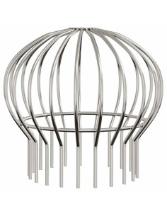 Protezione Foglie per Grondaia 8 pcs Argento 160 mm 2