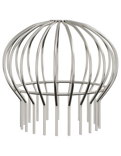 Protezione Foglie per Grondaia 8 pcs Argento 200 mm 2