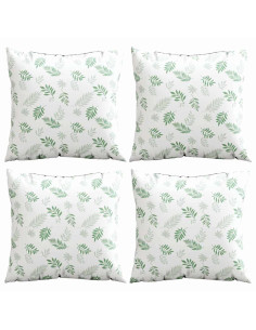 Cuscini Scatter Foglia 4 pcs Motivo Foglia 40 x 40 cm 2