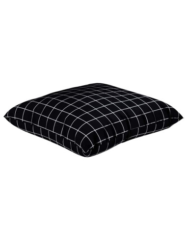 Cuscini Scatter a scacchi 4 pcs Quadro Nero 60 x 60 cm