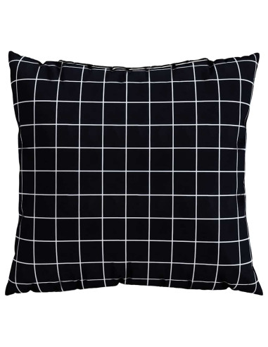 Cuscini Scatter a scacchi 4 pcs Quadro Nero 60 x 60 cm