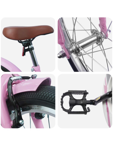 Bicicletta per Bambini 18 Pollici per bambini di 5-7 anni