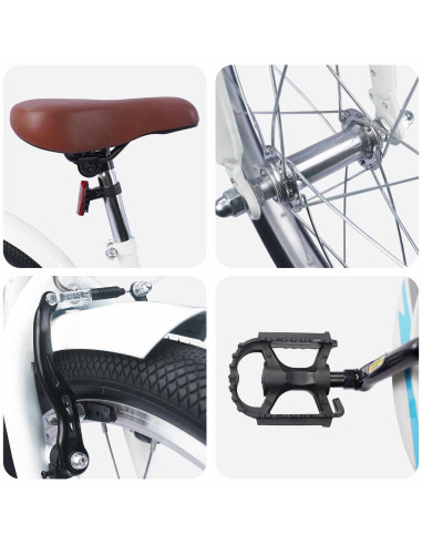 Bicicletta per Bambini 18 Pollici per bambini di 5-7 anni