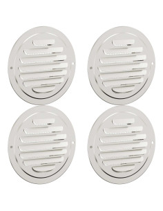 Coperture per ventilazione d'aria 4 pcs Argento 80 mm 2