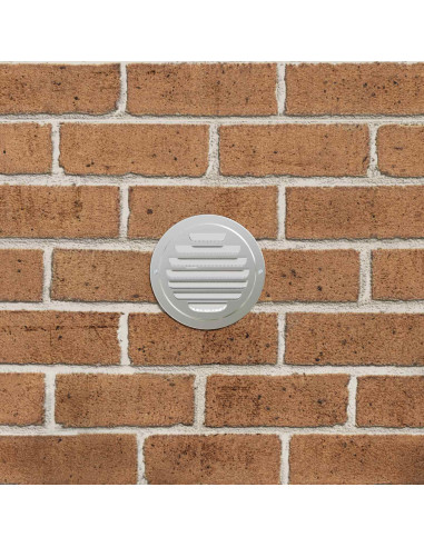 Coperture per ventilazione d'aria 4 pcs Argento 80 mm