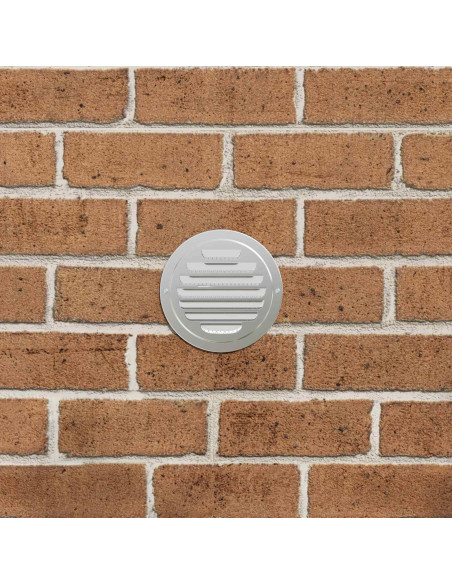 Coperture per ventilazione d'aria 4 pcs Argento 80 mm