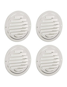 Coperture per ventilazione d'aria 4 pcs Argento 100 mm 2