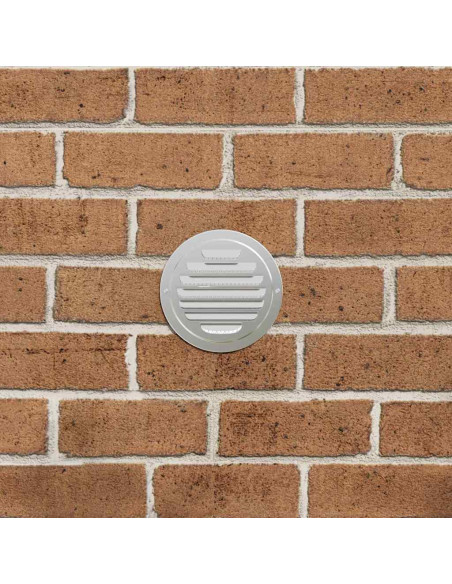 Coperture per ventilazione d'aria 4 pcs Argento 100 mm