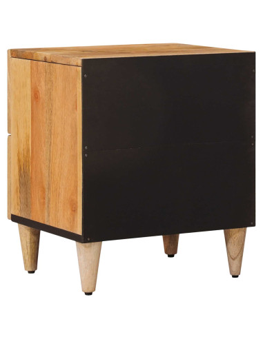 Armadio da Notte con cassetto 2 pcs Naturale 40 x 33,5 x 46 cm