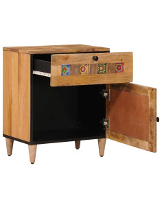 Armadio da Notte con cassetto Naturale 50 x 33 x 60 cm 2