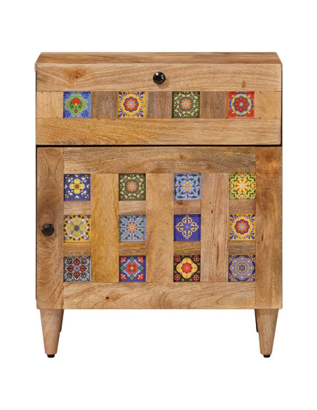 Armadio da Notte con cassetto Naturale 50 x 33 x 60 cm