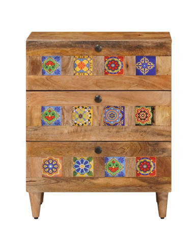 Armadio da Notte con cassetto Naturale 50 x 33 x 62 cm