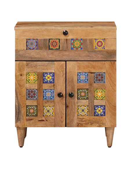 Armadio da Notte con cassetto Naturale 50 x 33 x 60 cm
