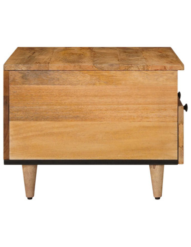 Tavolino da salotto con cassetto Naturale 80 x 54 x 40 cm
