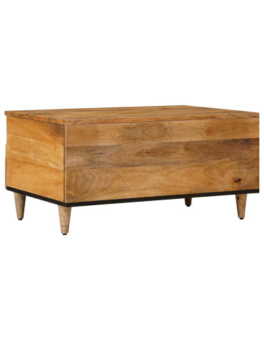 Tavolino da salotto con cassetto Naturale 80 x 54 x 40 cm