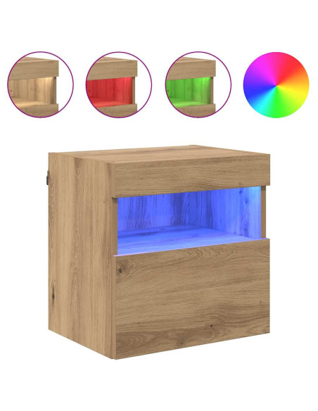 Mobiletti TV da Parete 2 pcs Rovere artigianale 40 x 30 x 40 cm