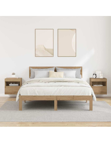 Mobiletti TV da Parete 2 pcs Rovere artigianale 40 x 30 x 40 cm