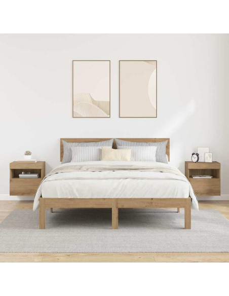 Mobiletti TV da Parete 2 pcs Rovere artigianale 40 x 30 x 40 cm