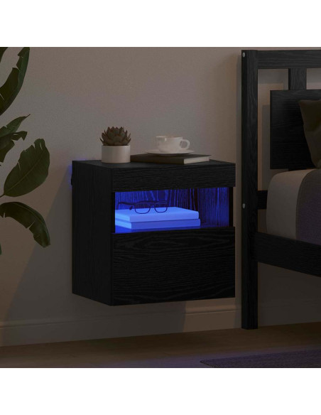 Mobile TV da parete Rovere Nero 40 x 30 x 40 cm