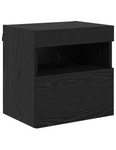 Mobiletti TV da Parete 2 pcs Rovere Nero 40 x 30 x 40 cm 2