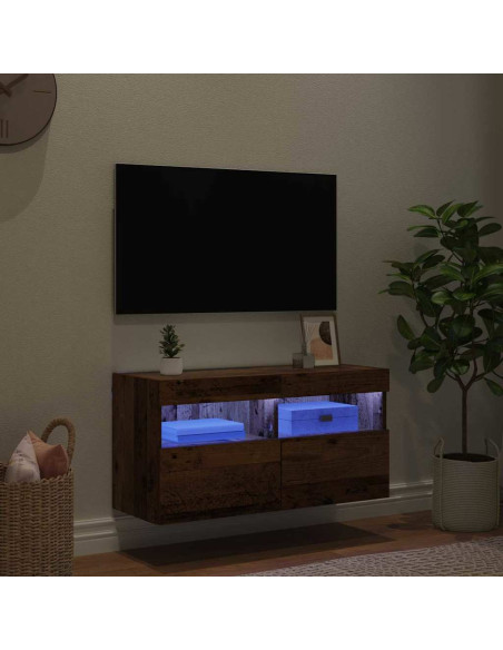 Mobile TV da parete Legno vecchio 80 x 30 x 40 cm