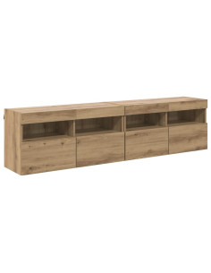 Mobiletti TV da Parete 2 pcs Rovere artigianale 80 x 30 x 40 cm 2