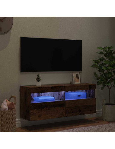 Mobile TV da parete Legno vecchio 100 x 30 x 40 cm