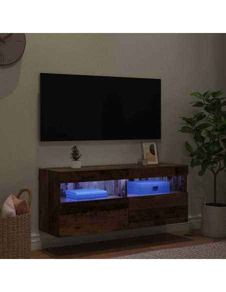 Mobile TV da parete Legno vecchio 100 x 30 x 40 cm