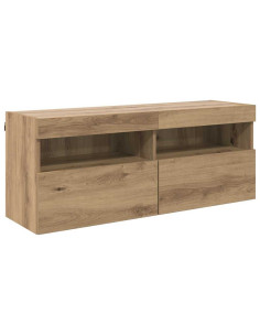Mobile TV da parete Rovere artigianale 100 x 30 x 40 cm 2