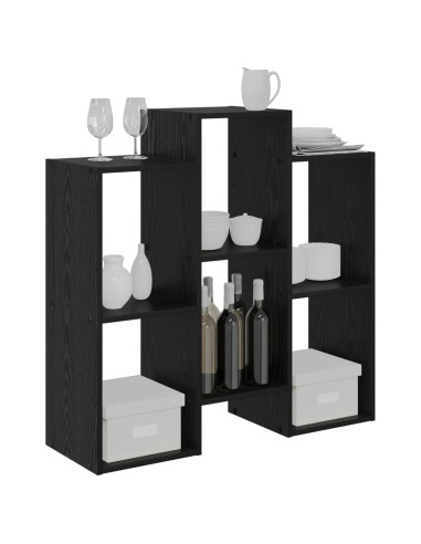 Credenza Rovere Nero 90 x 30 x 90 cm