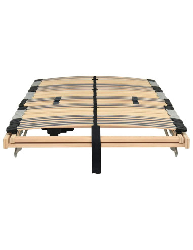 Base a doghe Marrone 100 x 190 cm Legno massello di faggio