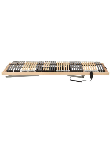 Base a doghe Marrone 100 x 190 cm Legno massello di faggio