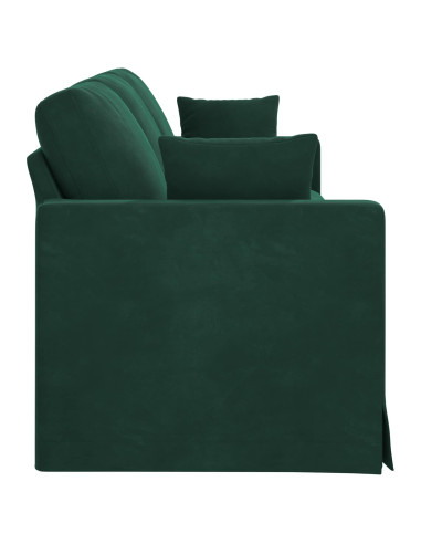 Divano Verde Scuro 228 x 78 x 80 cm Velluto